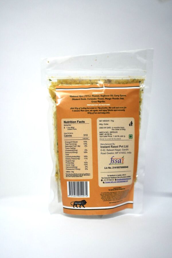instant poha back